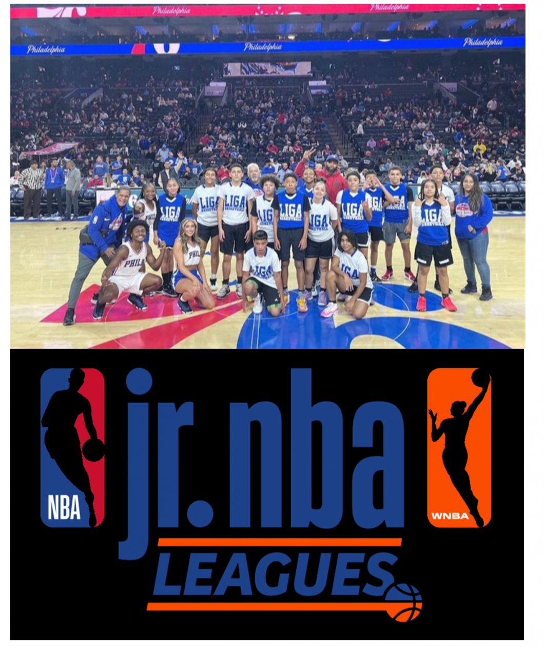 WEbpage Photo with Jr NBA Logo